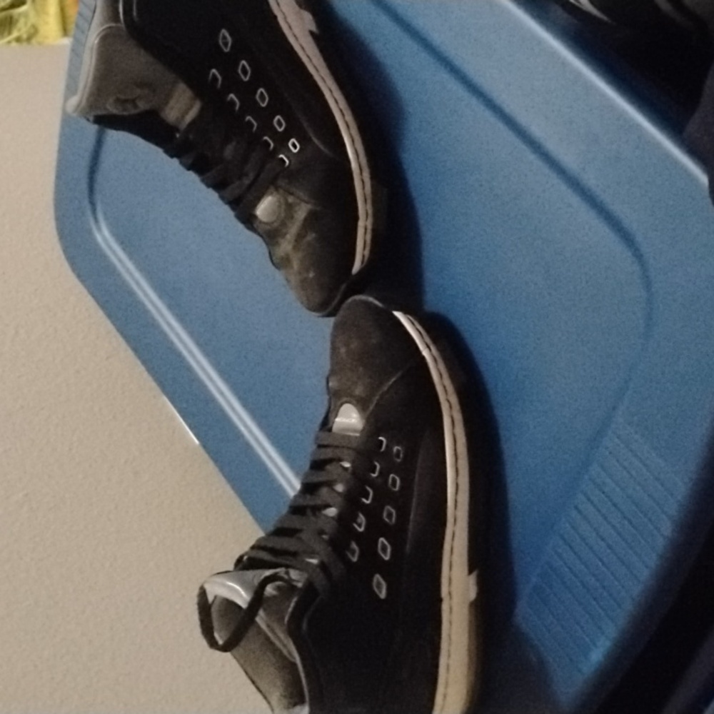 Men's Black and Gray Air Jordans